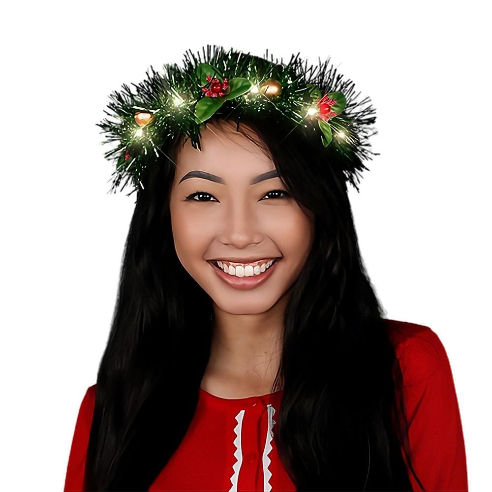 Light Up Christmas Wreath Crown Lighted Headband All Products Light Up Christmas Wreath Crown Lighted Headband All Products 3