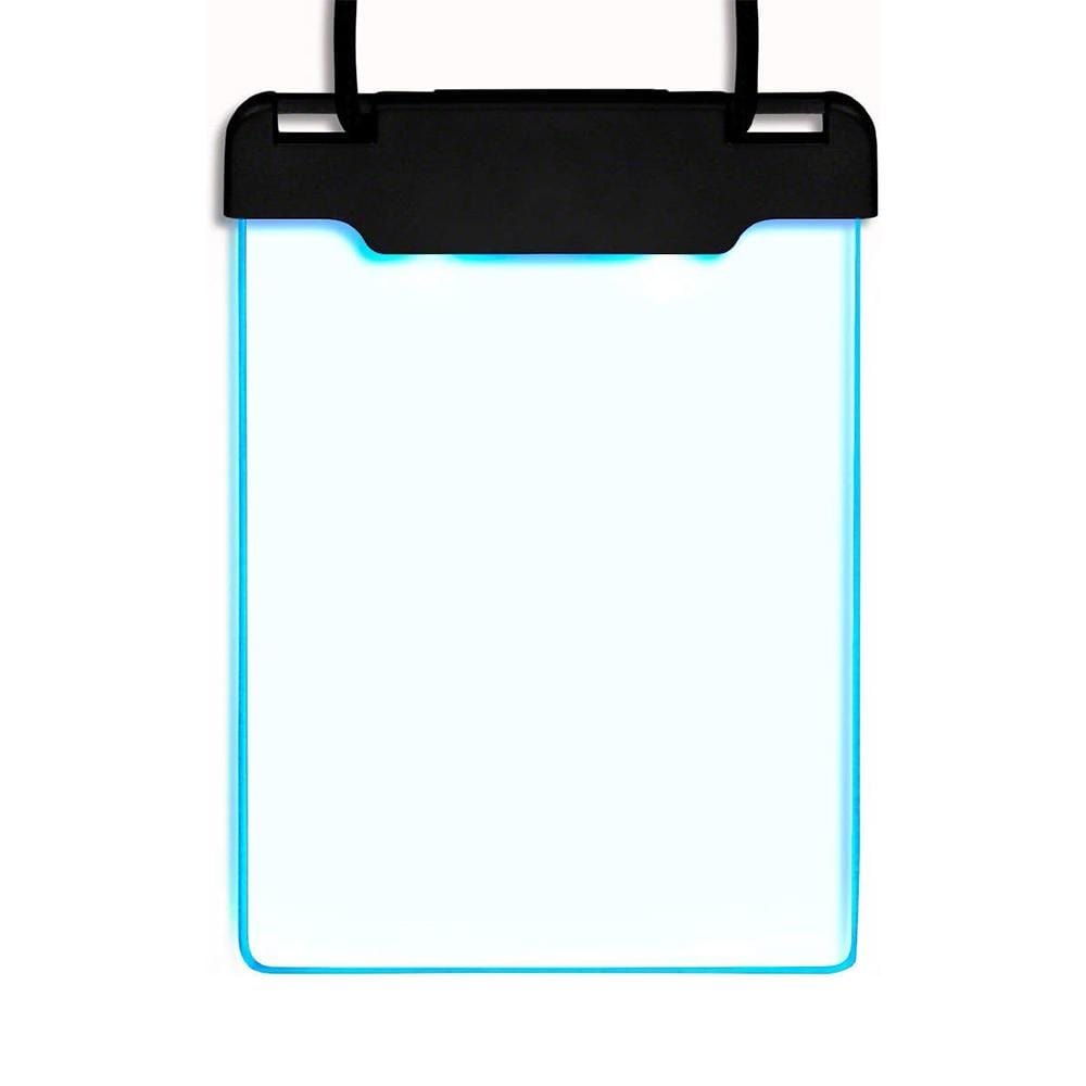 Blue LED Personalized Write On Clear Plastic Badge Necklace All Products Blue LED Personalized Write On Clear Plastic Badge Necklace All Products 4