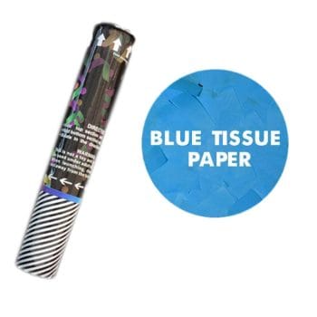 12 Inches Blue Tissue Paper Gender Reveal Confetti Cannon Non-Light Up Fun 12 Inches Blue Tissue Paper Gender Reveal Confetti Cannon Non-Light Up Fun