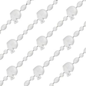 Football Helmet Bead Necklaces Non Metallic White Pack of 12 All Products
