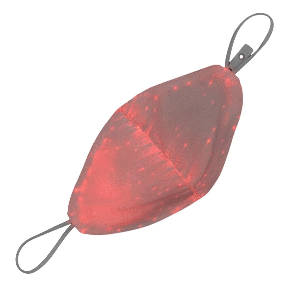 USB Fiber Optic Light Up Multicolor Face Mask in White Cup Shaped Fabric All Products 6