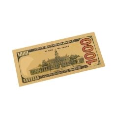 Smile 1000 Fake Dollar Gold Foil President Joe Biden 24k Gold Plated Bill Collectible Banknotes for Decoration 24K Gold and Silver Plated Replica Bills Smile 1000 Fake Dollar Gold Foil President Joe Biden 24k Gold Plated Bill Collectible Banknotes for Decoration 24K Gold and Silver Plated Replica Bills 4