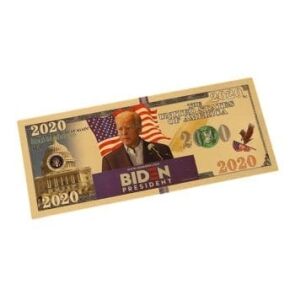 Podium Campaign Gold Foil President Joe Biden 2020 24k Gold Plated Bill Collectible Banknotes for Decoration 24K Gold and Silver Plated Replica Bills Podium Campaign Gold Foil President Joe Biden 2020 24k Gold Plated Bill Collectible Banknotes for Decoration 24K Gold and Silver Plated Replica Bills
