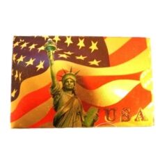 24 Karat USA Flag Patriotic Statue of Lady Liberty Gold Plated Waterproof Playing Cards 24K Gold and Silver Plated Replica Bills 24 Karat USA Flag Patriotic Statue of Lady Liberty Gold Plated Waterproof Playing Cards 24K Gold and Silver Plated Replica Bills 8