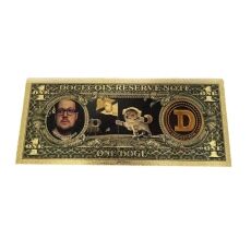 Dogecoin 24K Gold Plated Banknotes Collectors Bill Non-currency Replica Art Collection 24K Gold and Silver Plated Replica Bills Dogecoin 24K Gold Plated Banknotes Collectors Bill Non-currency Replica Art Collection 24K Gold and Silver Plated Replica Bills 5