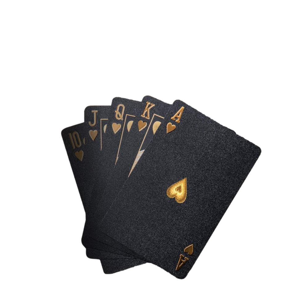 Black Matte Magic Waterproof Non Slippery Deck of Poker Cards with No Art Premium Quality 24K Gold and Silver Plated Replica Bills Black Matte Magic Waterproof Non Slippery Deck of Poker Cards with No Art Premium Quality 24K Gold and Silver Plated Replica Bills 4