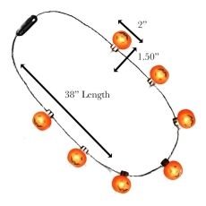 Light Up Huge Pumpkin String Charms Necklace All Products 4
