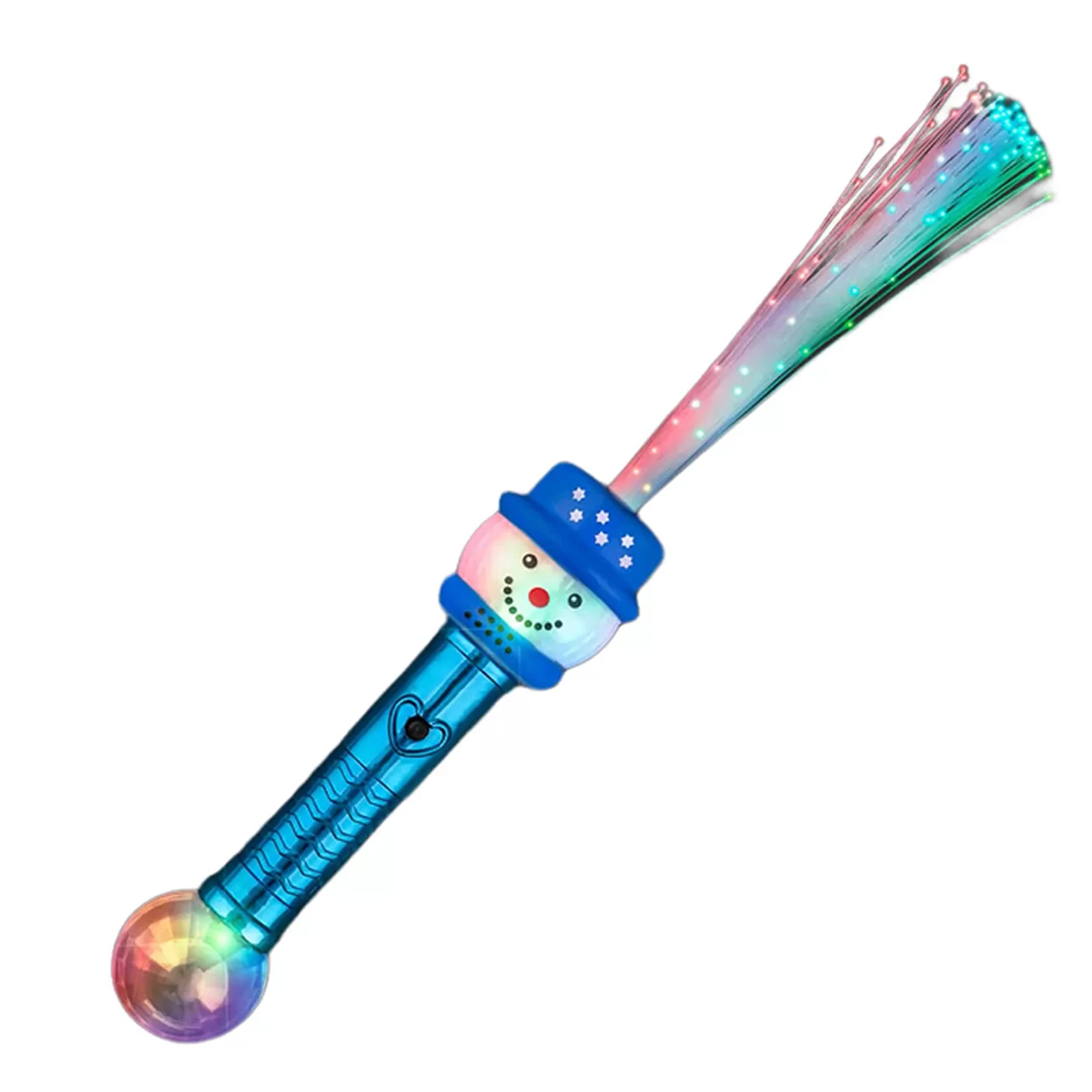 Flashing Fiber Optic Friendly Snowman Wand with Prism Ball All Products Flashing Fiber Optic Friendly Snowman Wand with Prism Ball All Products 3