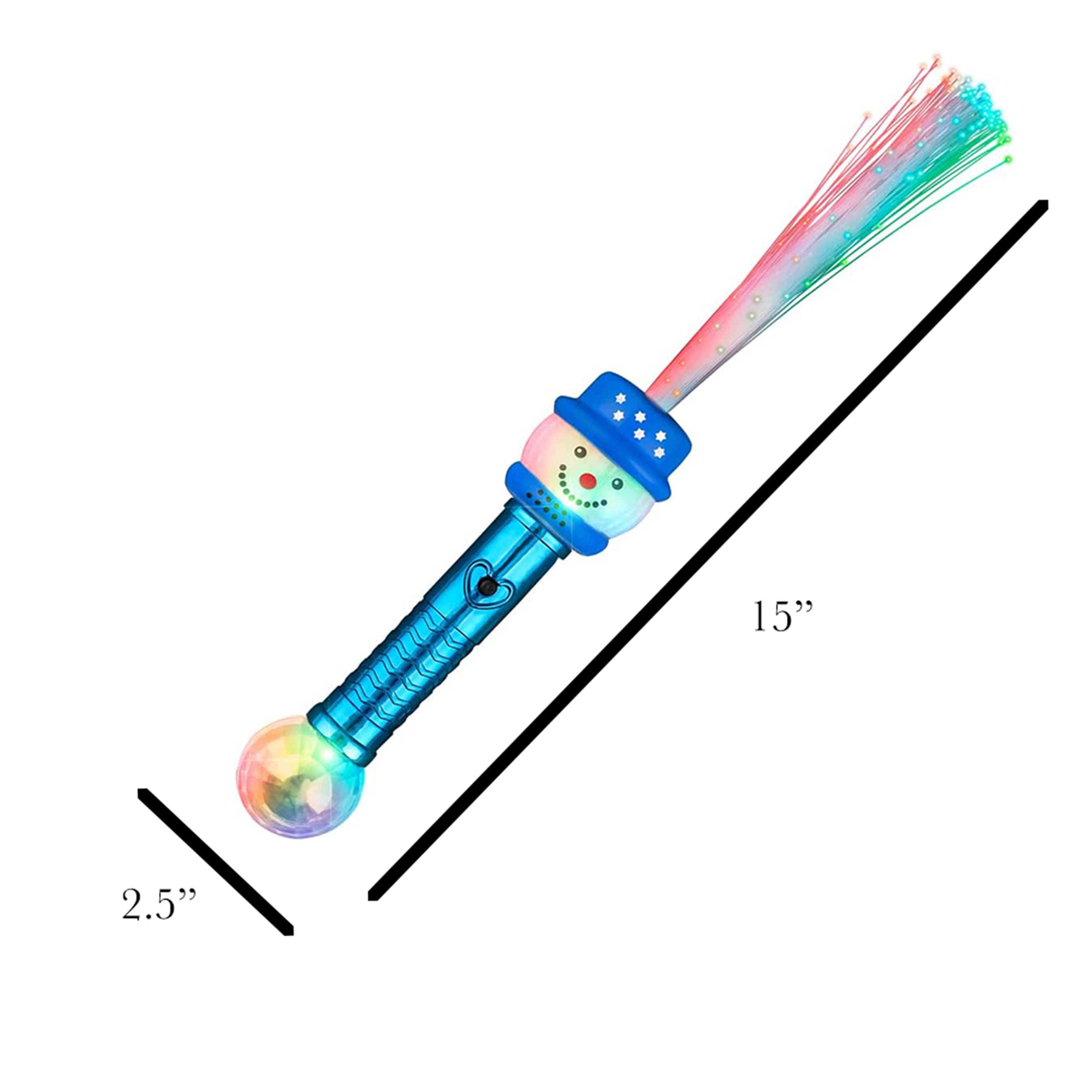 Flashing Fiber Optic Friendly Snowman Wand with Prism Ball All Products Flashing Fiber Optic Friendly Snowman Wand with Prism Ball All Products 4
