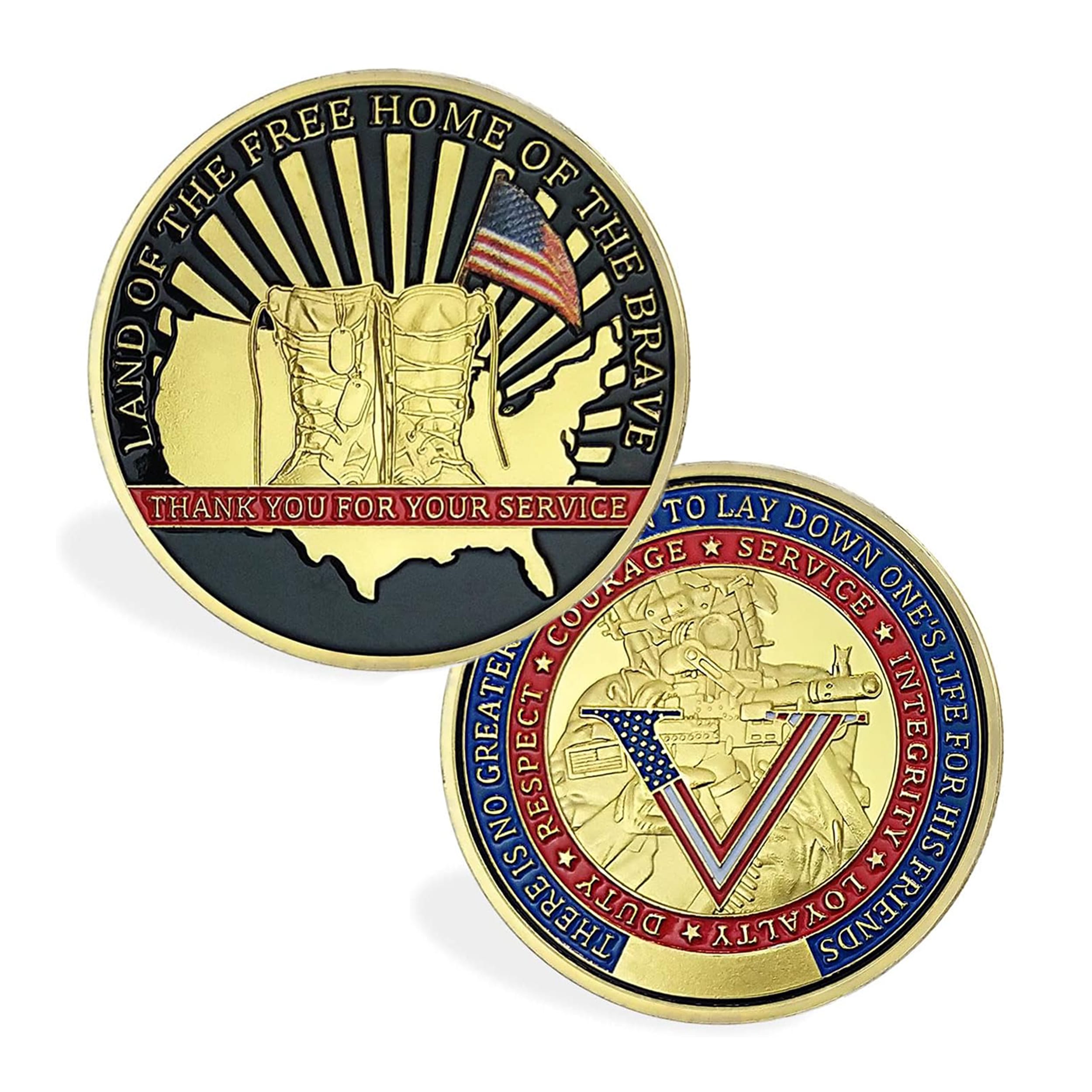 Thank You for Your Service US Army Veteran Gold Plated Coin All Products Thank You for Your Service US Army Veteran Gold Plated Coin All Products 6