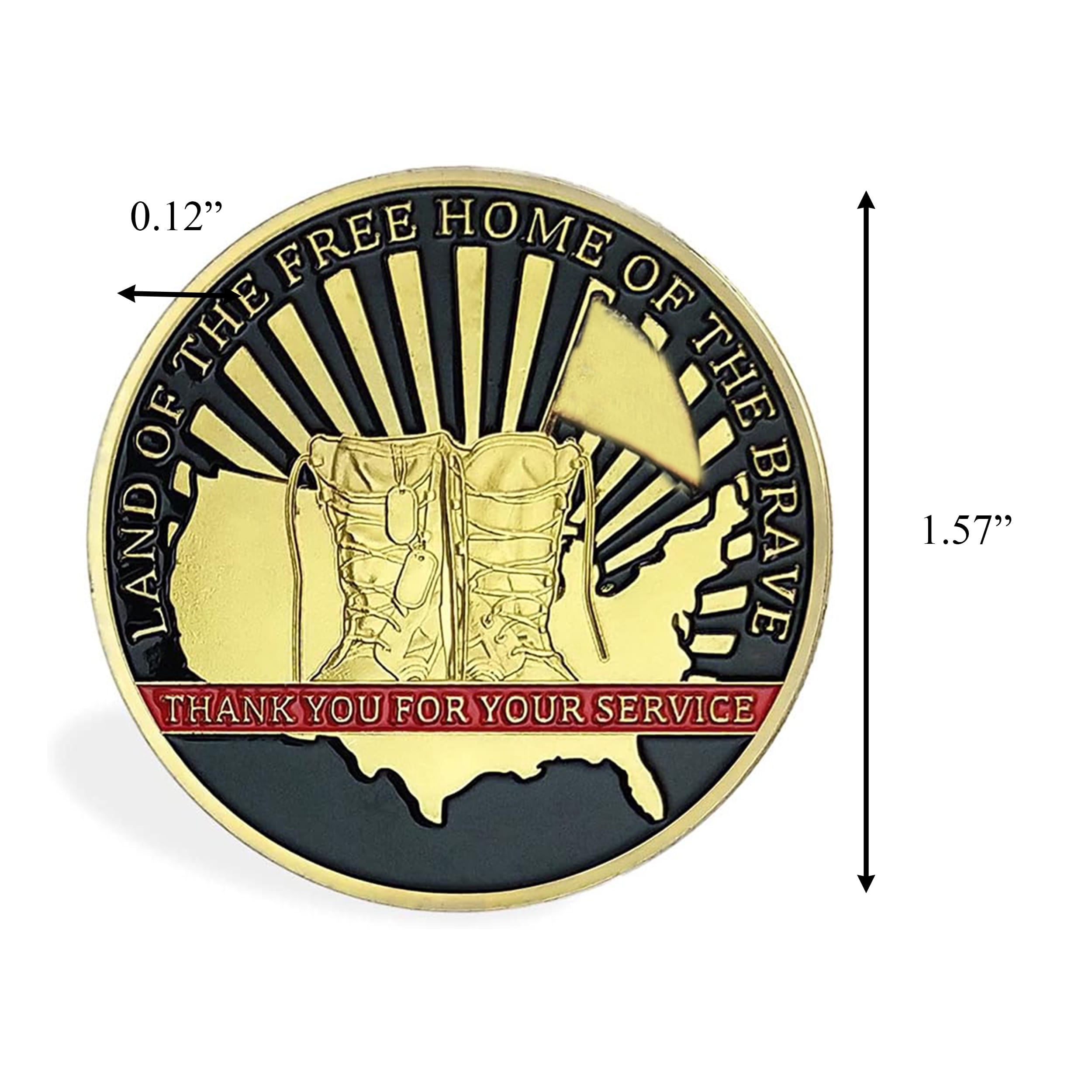 Thank You for Your Service US Army Veteran Gold Plated Coin All Products Thank You for Your Service US Army Veteran Gold Plated Coin All Products 4