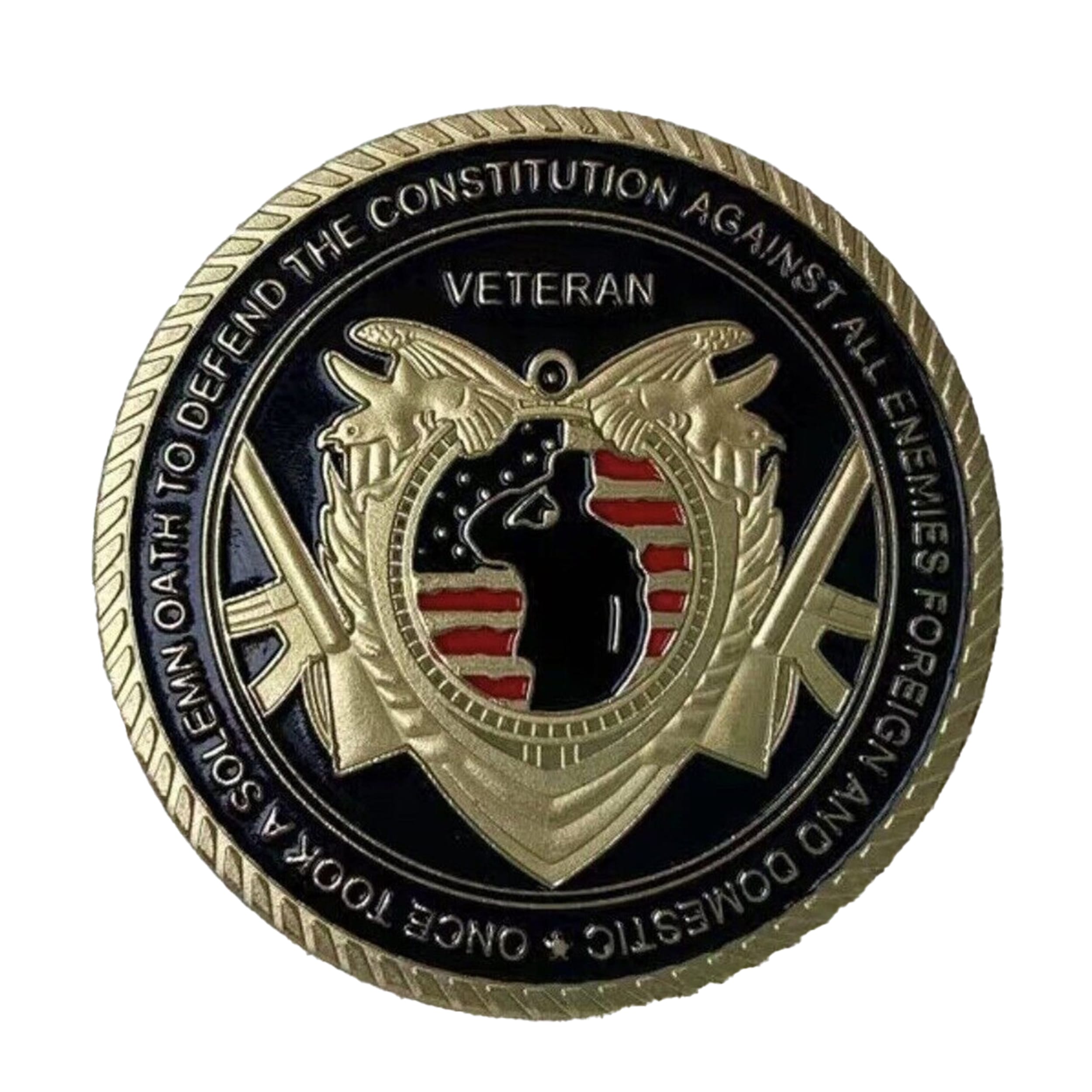 US Veteran Military Challenge Soldiers Oath Commemorative Gold Plated Coin All Products US Veteran Military Challenge Soldiers Oath Commemorative Gold Plated Coin All Products 4