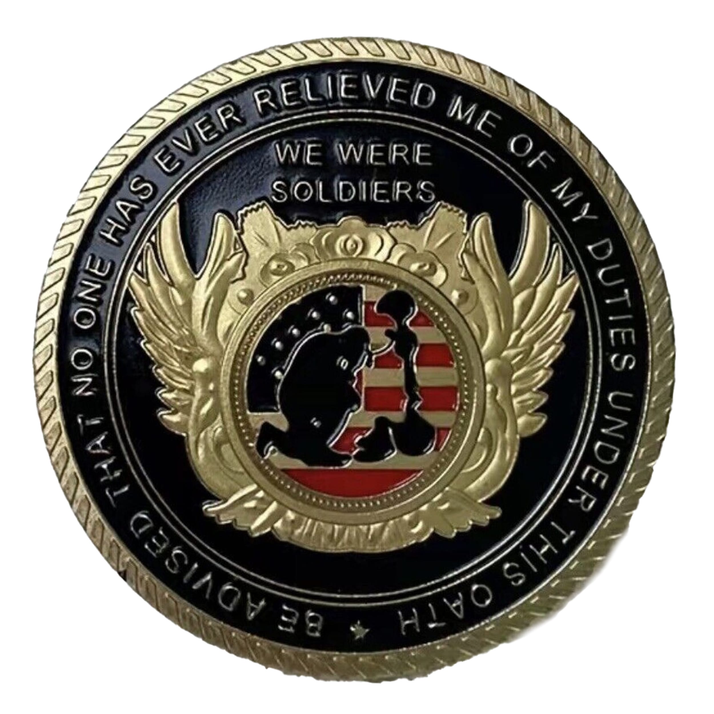 US Veteran Military Challenge Soldiers Oath Commemorative Gold Plated Coin All Products US Veteran Military Challenge Soldiers Oath Commemorative Gold Plated Coin All Products 3