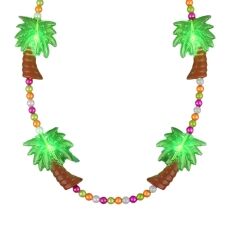 Light Up Beaded Huge Palm Trees Charms Necklace All Products 5