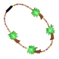 Light Up Beaded Huge Palm Trees Charms Necklace All Products 6