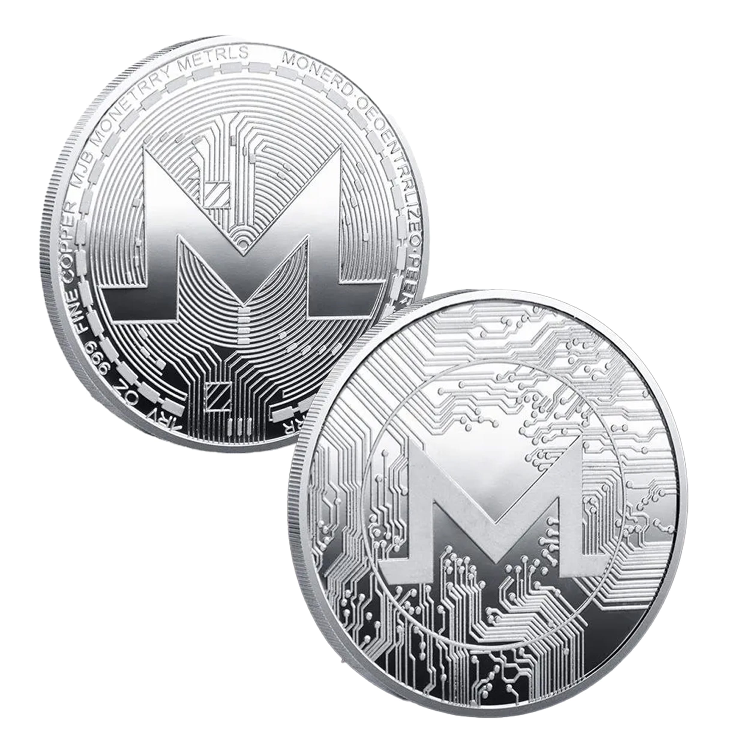 Monero Blockchain Crypto Silver Plated Coin All Products Monero Blockchain Crypto Silver Plated Coin All Products 6