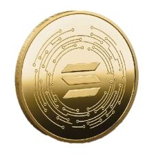Solana Decentralized Depp Blockchain Crypto Gold Plated Coin All Products 4