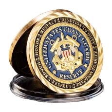 Semper Paratus US Coast Guard Commemorative Gold Plated Coin All Products 6