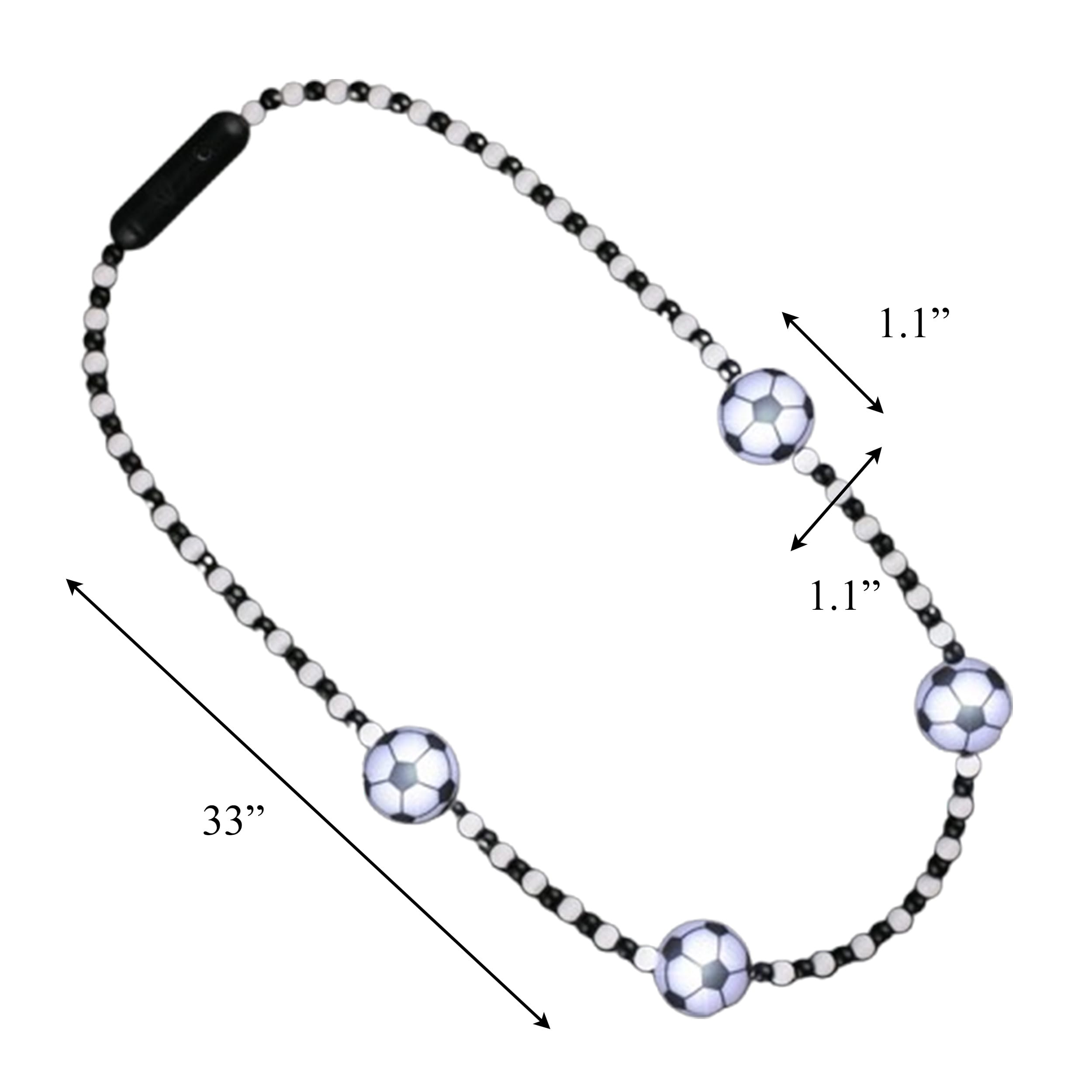 LED Soccer Balls Beaded Necklace All Products LED Soccer Balls Beaded Necklace All Products 4