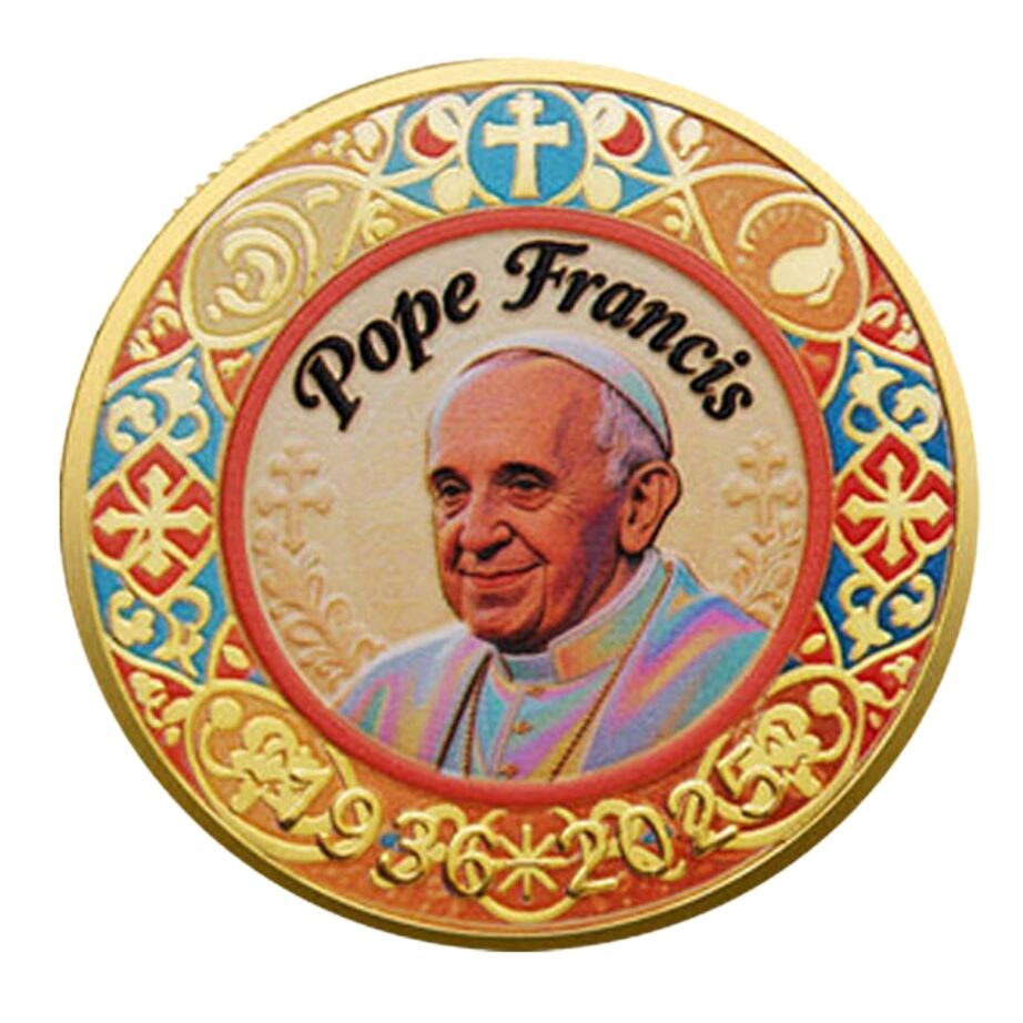Pope Francis Commemorative Gold Plated Faith Coin All Products Pope Francis Commemorative Gold Plated Faith Coin All Products 3