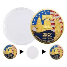 Independence Edition 250th Anniversary of the United States Commemorative Gold Plated Coin 4th of July Independence Edition 250th Anniversary of the United States Commemorative Gold Plated Coin 4th of July 7