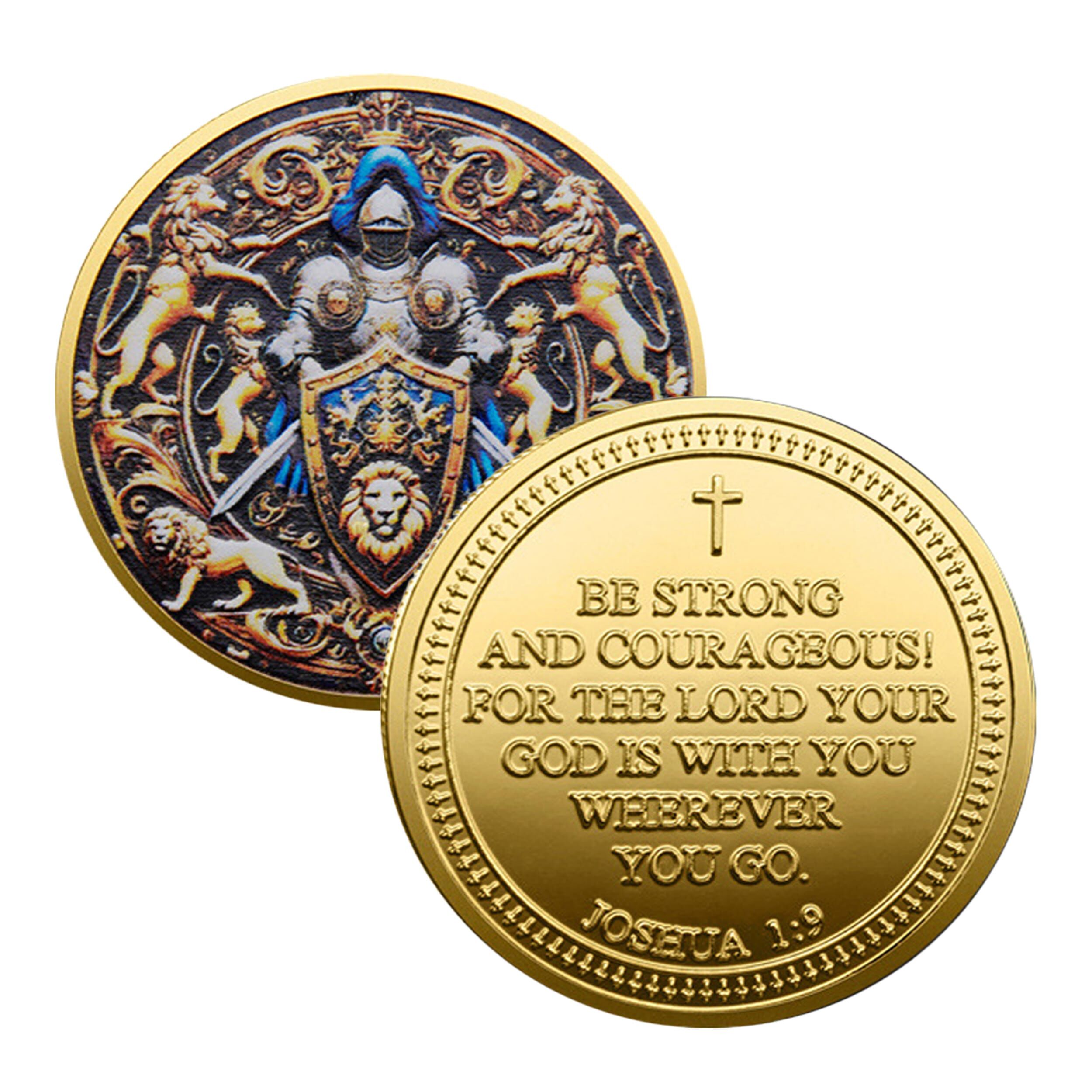 Be Strong and Courageous Challenge Gold Plated Coin All Products Be Strong and Courageous Challenge Gold Plated Coin All Products 6