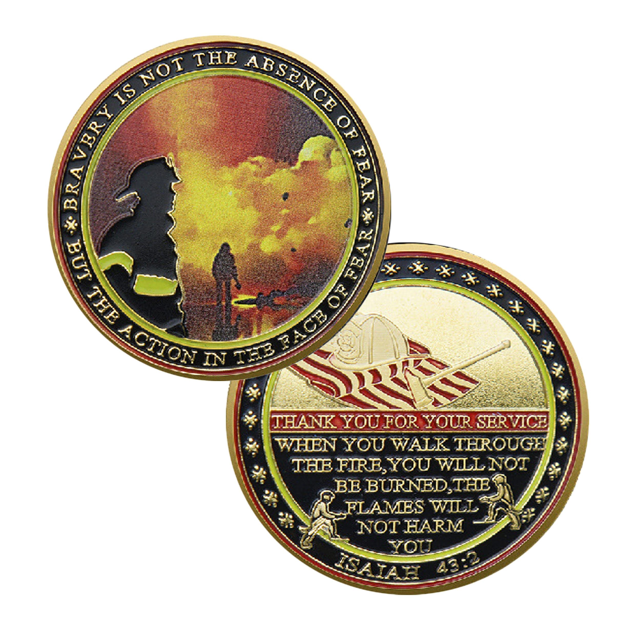 Firefighter Courage Tribute Gold Plated Challenge Coin All Products Firefighter Courage Tribute Gold Plated Challenge Coin All Products 6