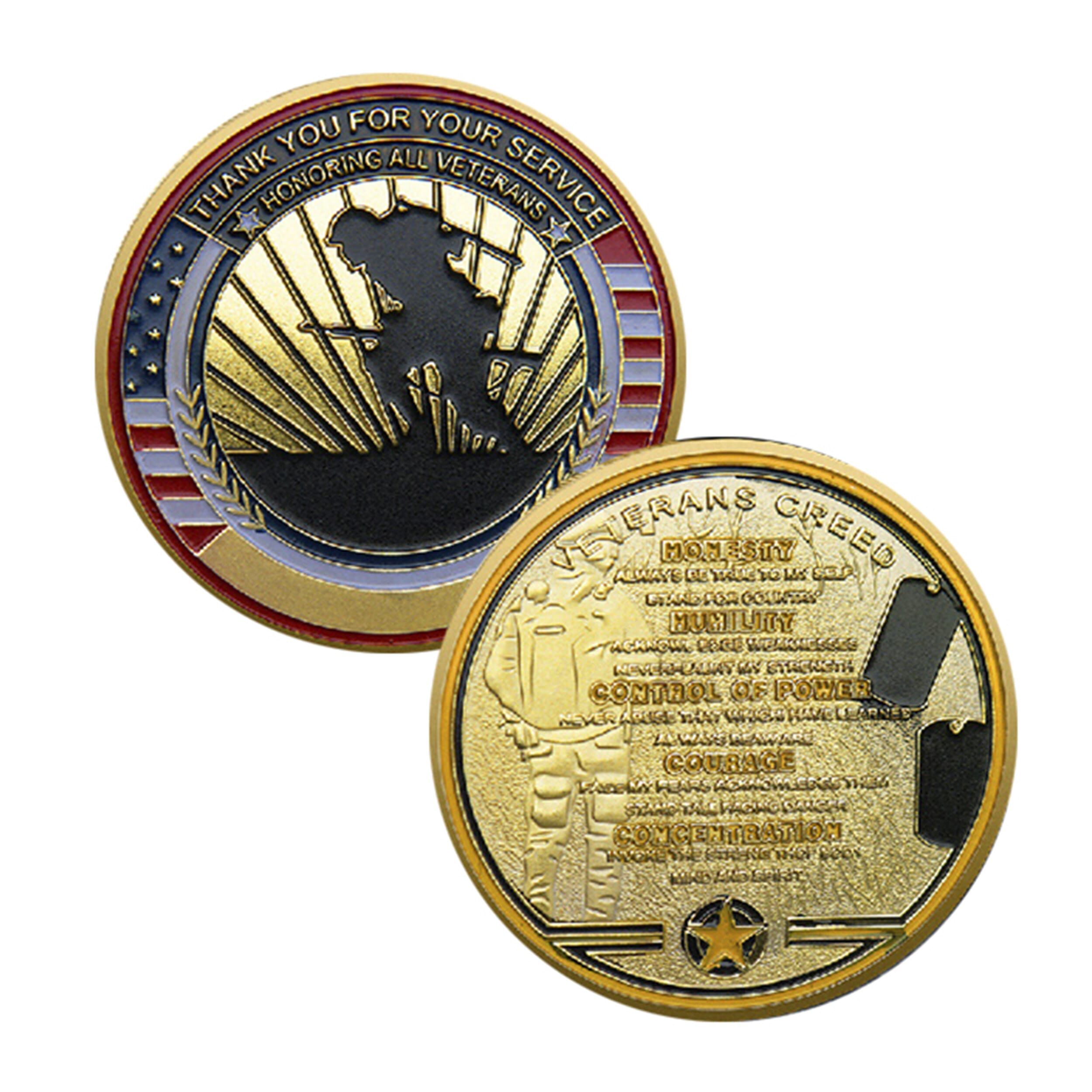 Veterans Creed Gold Plated Challenge Coin All Products Veterans Creed Gold Plated Challenge Coin All Products 4
