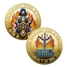 Strongest Steel Forged in Fire Inspirational Challenge Gold Plated Coin All Products Strongest Steel Forged in Fire Inspirational Challenge Gold Plated Coin All Products 6