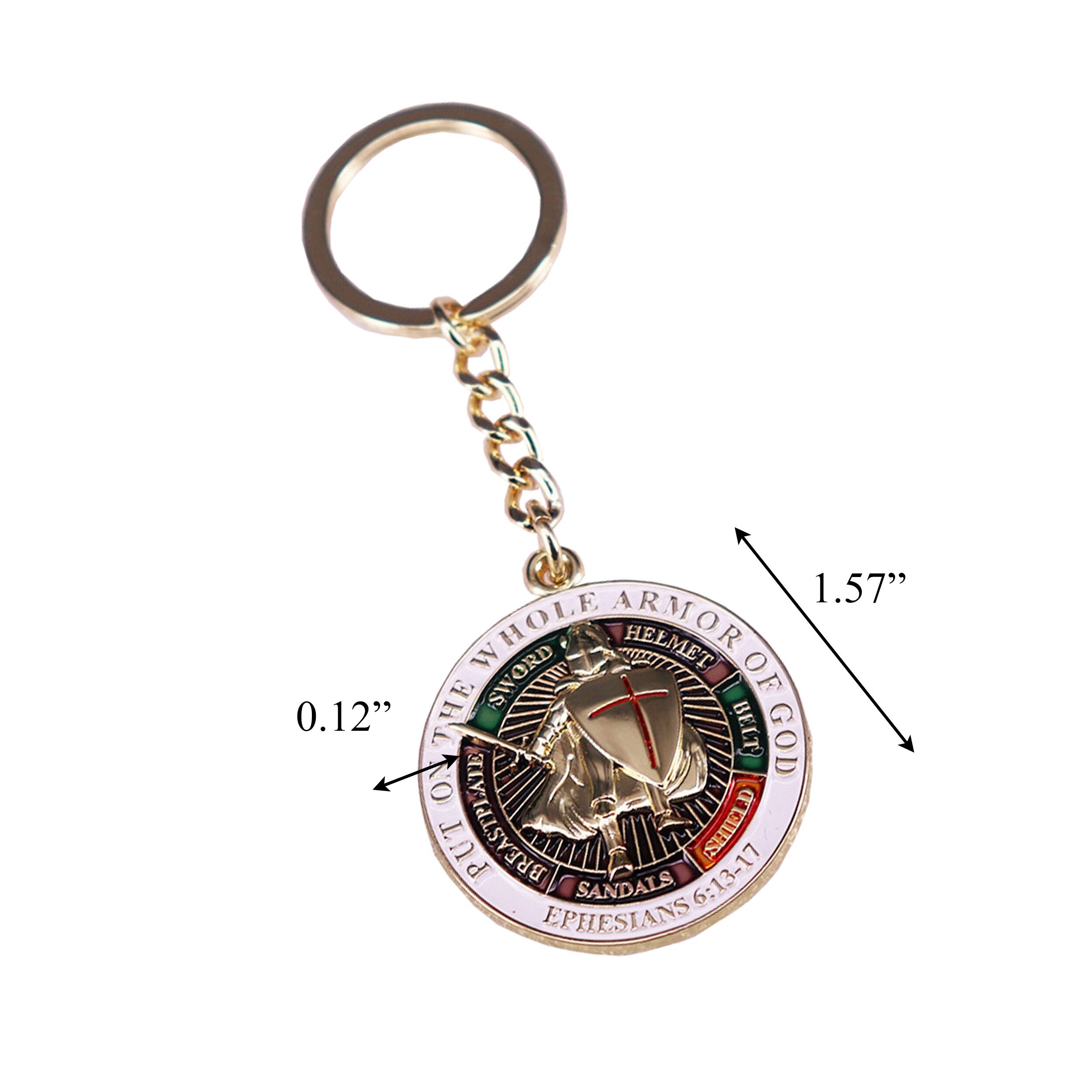 Put on the Whole Armor of God Christian Gold Plated Coin Style Keychain All Products Put on the Whole Armor of God Christian Gold Plated Coin Style Keychain All Products 4