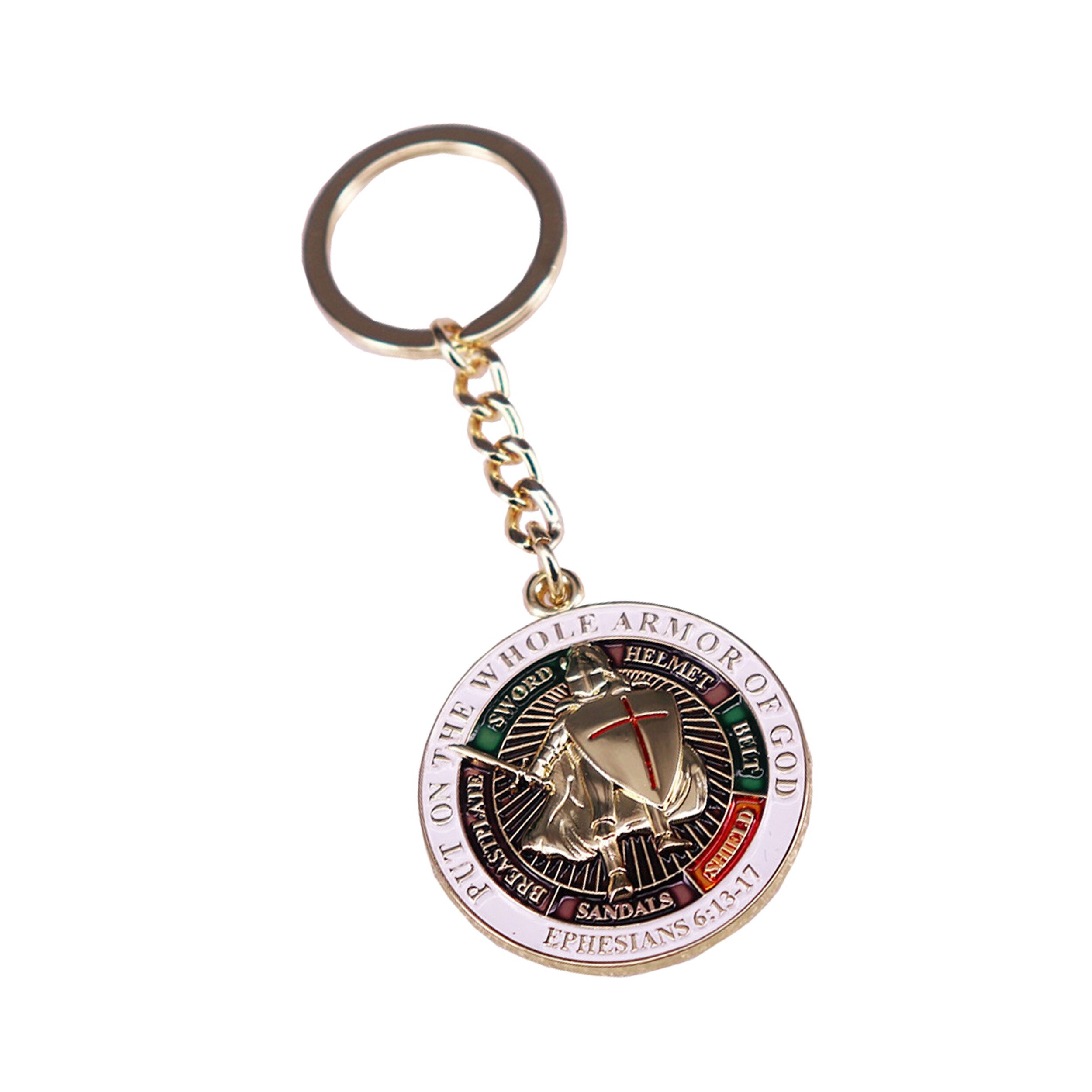 Put on the Whole Armor of God Christian Gold Plated Coin Style Keychain All Products Put on the Whole Armor of God Christian Gold Plated Coin Style Keychain All Products 3
