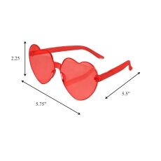 Unlit Red Heart Shaped Frameless Fashion Glasses All Products Unlit Red Heart Shaped Frameless Fashion Glasses All Products 4