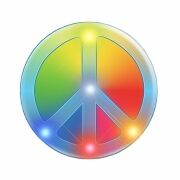 Peace Sign Rasta Colors Flashing Body Light Necklace All Products Peace Sign Rasta Colors Flashing Body Light Necklace All Products 2