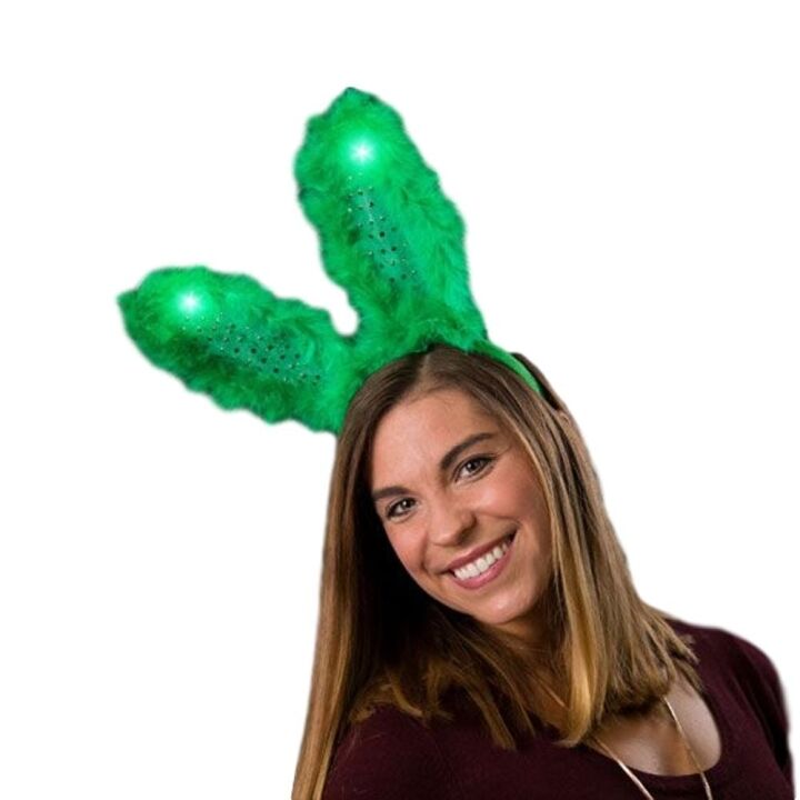 Green on Green Light Up Bunny Ears All Products Green on Green Light Up Bunny Ears All Products