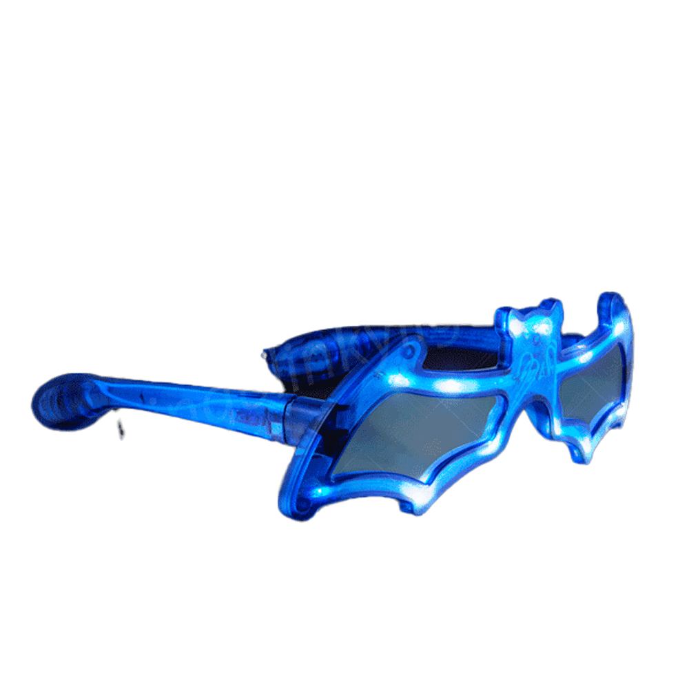 LED Bat Shaped Sunglasses Blue All Products LED Bat Shaped Sunglasses Blue All Products 4