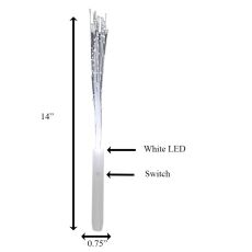 White Fiber Optic Wand with White LEDs All Products White Fiber Optic Wand with White LEDs All Products 4