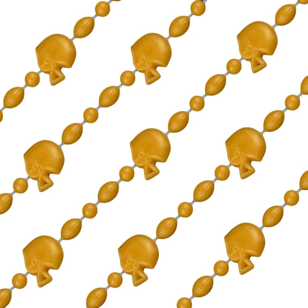 Football Helmet Bead Necklaces Non Metallic Gold Pack of 12 All Products Football Helmet Bead Necklaces Non Metallic Gold Pack of 12 All Products 3