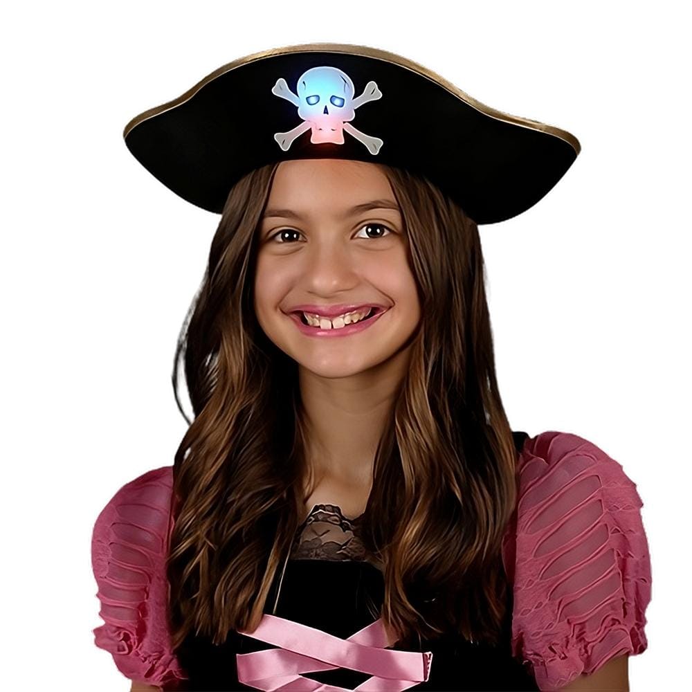 LED Pirate Hat with Flashing Skull All Products LED Pirate Hat with Flashing Skull All Products 3