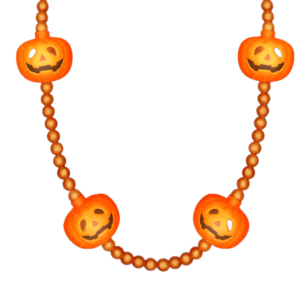LED Beads and Pumpkins Necklace All Products LED Beads and Pumpkins Necklace All Products 5