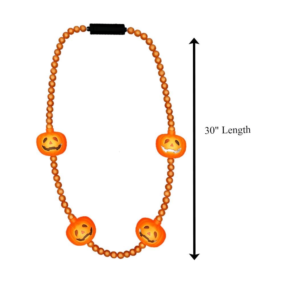 LED Beads and Pumpkins Necklace All Products LED Beads and Pumpkins Necklace All Products 7