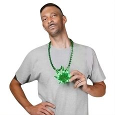 Light Up Pot Leaf Beaded Necklace 420 Light Up Pot Leaf Beaded Necklace 420 6