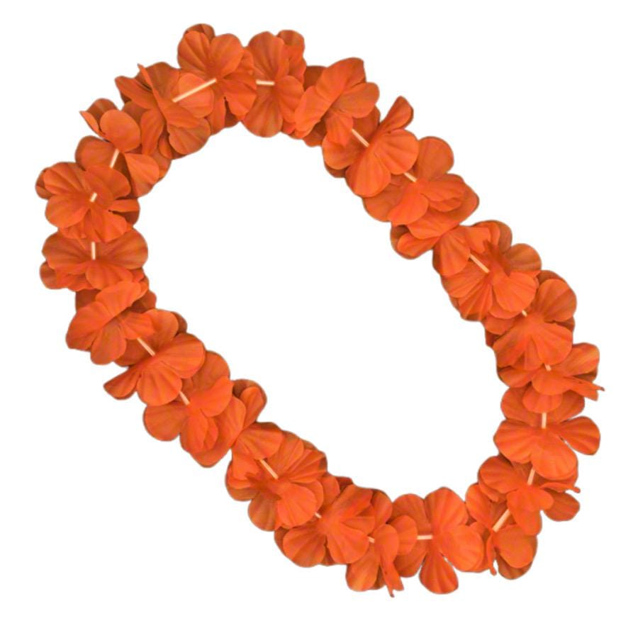 Hawaiian Flower Lei Necklace Orange All Products Hawaiian Flower Lei Necklace Orange All Products 5