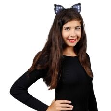 LED Black Lace Cat Animal Ears Headband All Products LED Black Lace Cat Animal Ears Headband All Products 4