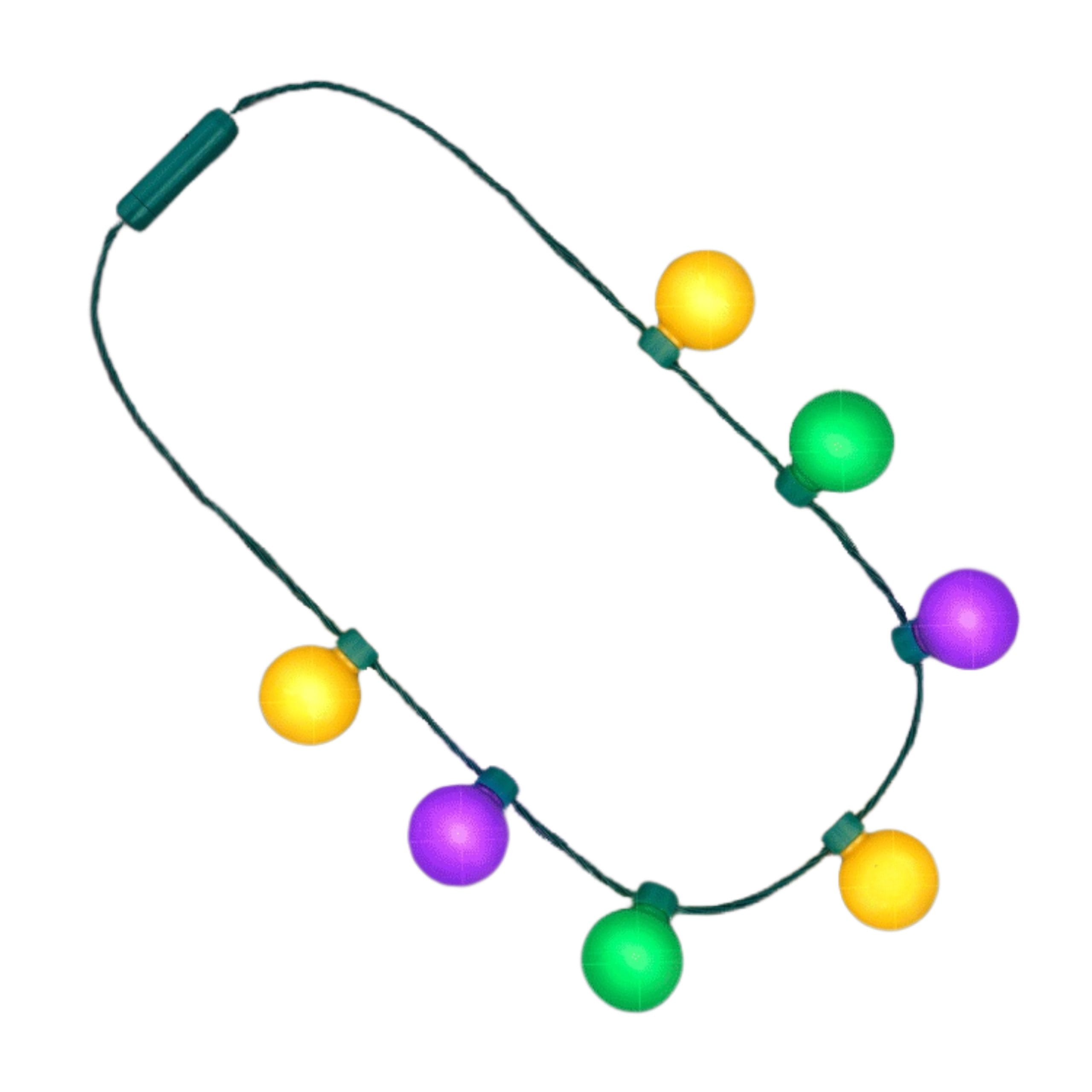 Large Light Party Globes Mardi Gras Parade Light Up Crewe Necklace for Fat Tuesday All Products Large Light Party Globes Mardi Gras Parade Light Up Crewe Necklace for Fat Tuesday All Products 4