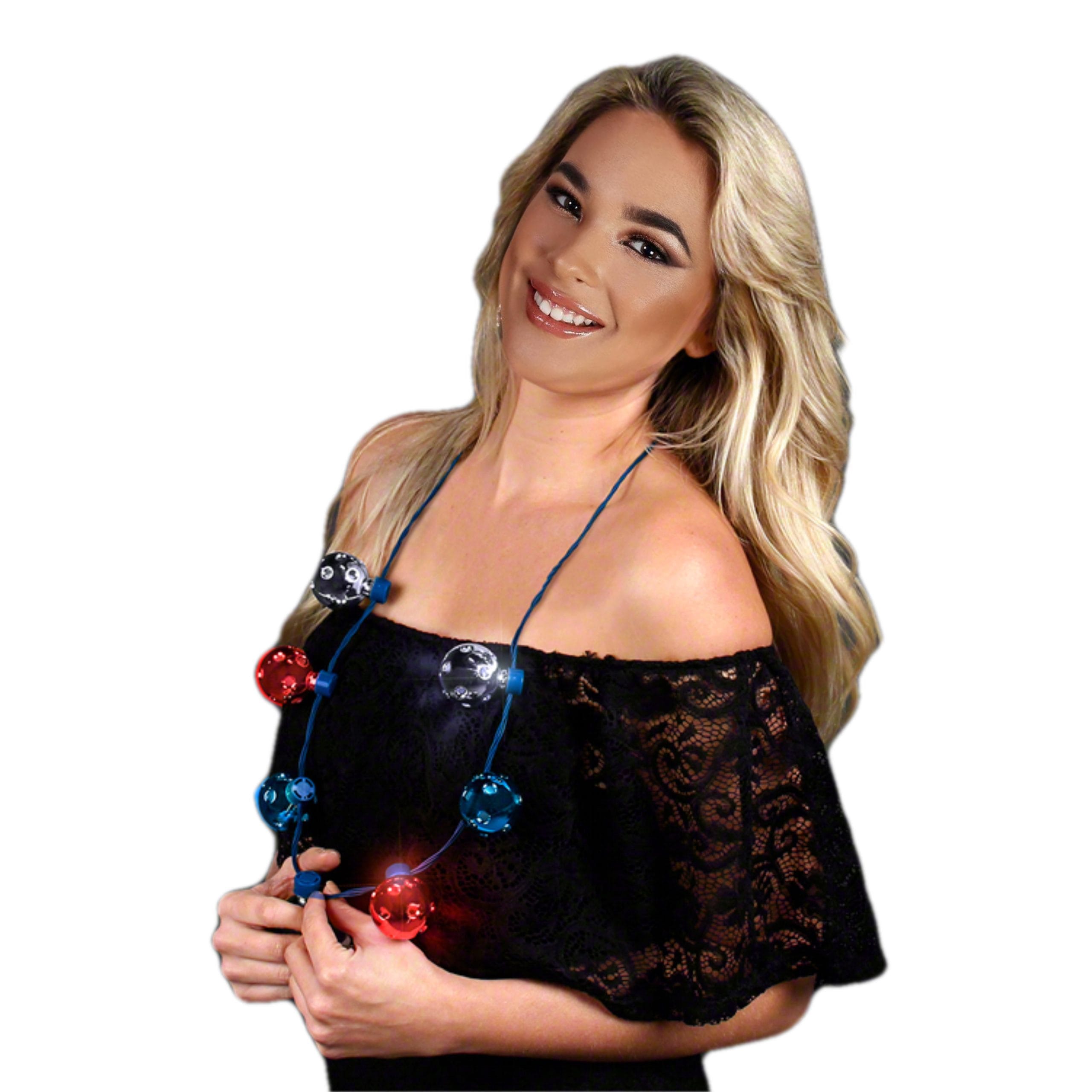 Independence Day Disco Fireworks Necklace 4th of July Independence Day Disco Fireworks Necklace 4th of July 3