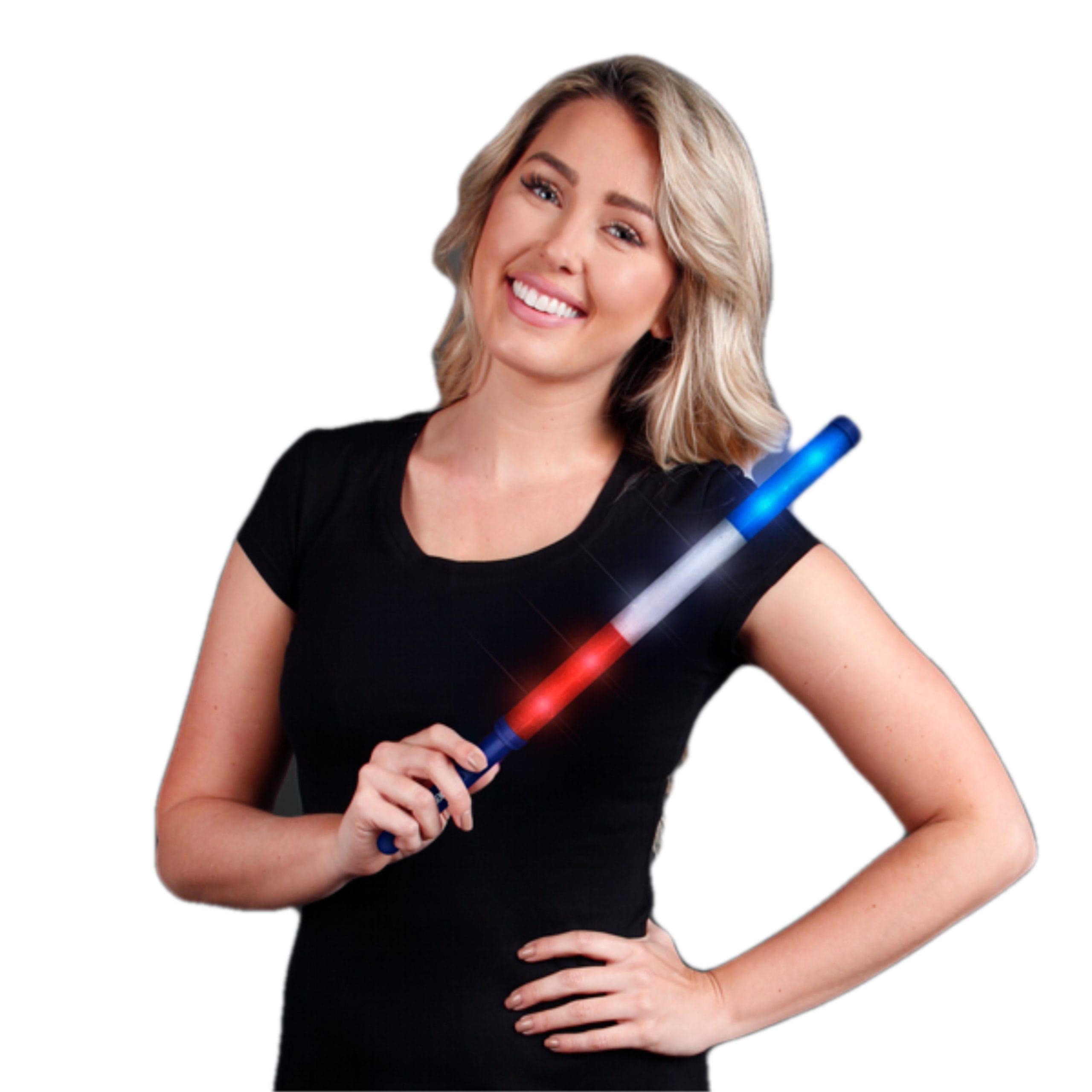 USA Independence Day Red White and Blue Flashing Stick Baton 4th of July USA Independence Day Red White and Blue Flashing Stick Baton 4th of July 3