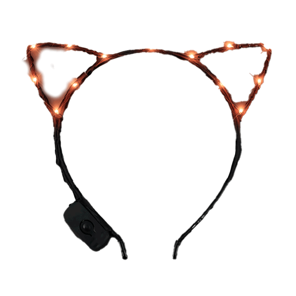 Orange LED Kitty Cat Ear Headband All Products Orange LED Kitty Cat Ear Headband All Products 4