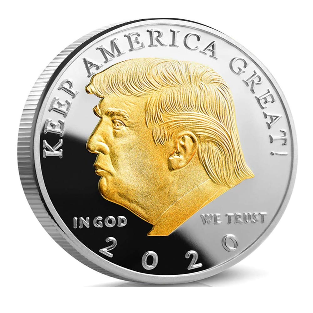 2020 Gold on Silver Liberty Donald Trump Plated Commemorative Coin All Products 2020 Gold on Silver Liberty Donald Trump Plated Commemorative Coin All Products 3