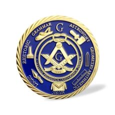 Masonic Ancient Blue Gold Challenge Coin All Products Masonic Ancient Blue Gold Challenge Coin All Products 4