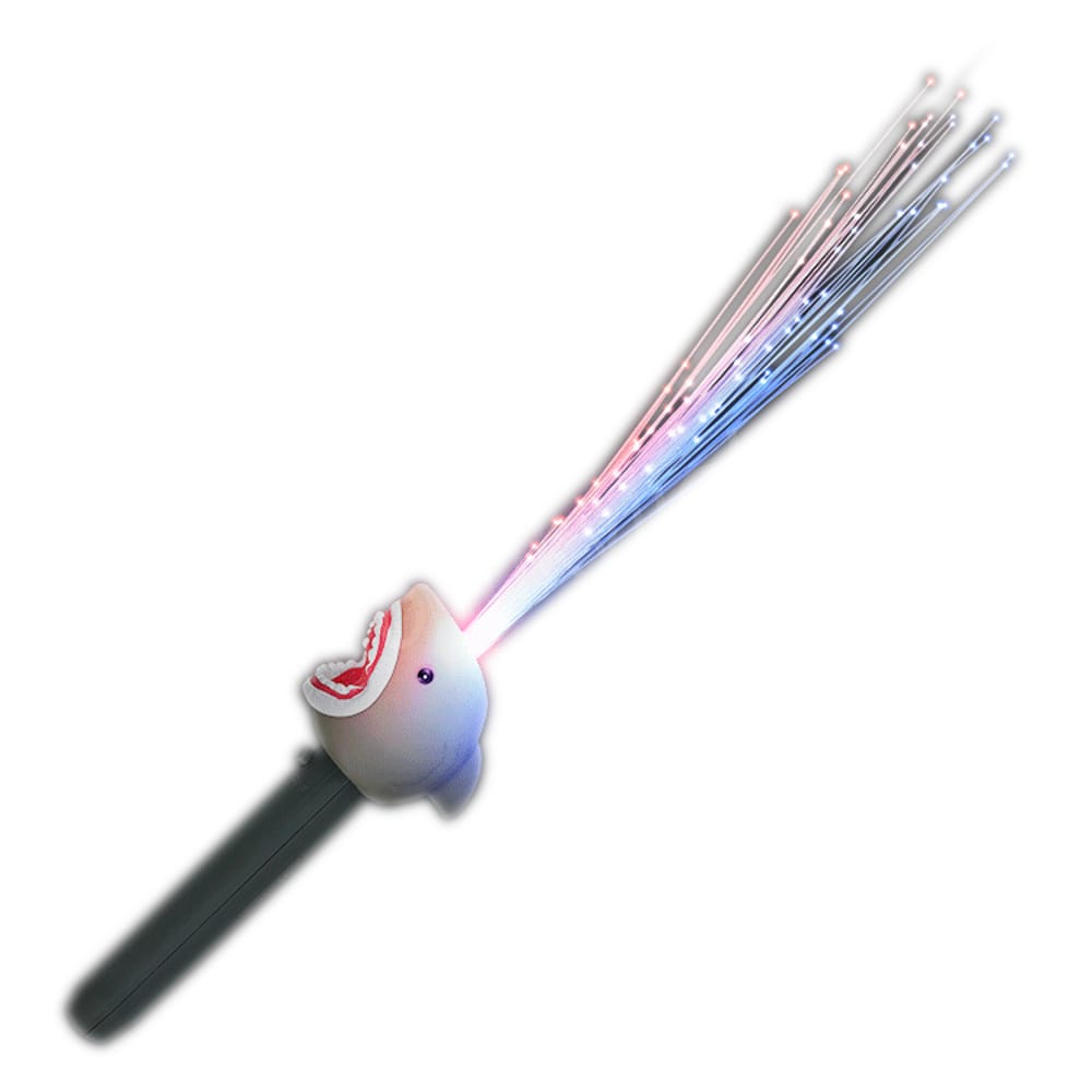 Light Up Fiber Optic Glow Shark Flashing Wand All Products 3